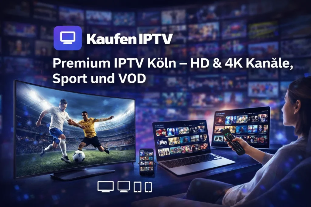 Premium IPTV Köln – HD & 4K Kanäle, Sport und VOD