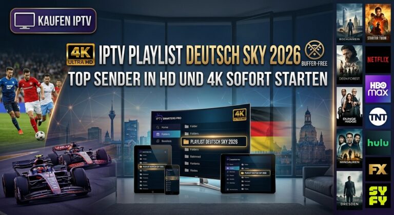 IPTV Playlist Deutsch Sky 2026 Top Sender in HD und 4K sofort starten