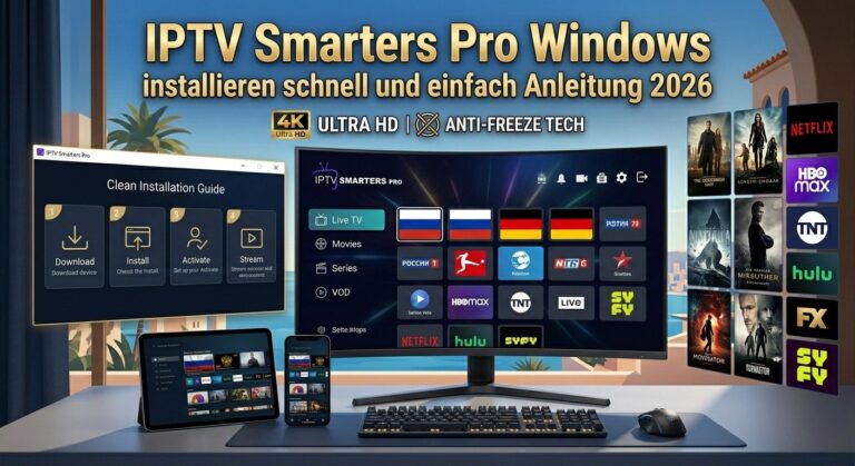 IPTV Smarters Pro Windows installieren schnell und einfach Anleitung 2026
